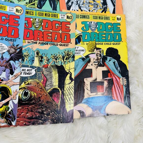 Judge Dredd Child Quest 1-4 Early Quest 2 4-6 & Crime File 1-3 5 Lot Eagle - Picture 7 of 7